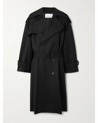 Frankie Shop - Dursley Oversized Double-Breasted Belted Woven Trench Coat - Lyst