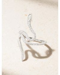Ileana Makri - Queen Curled Snake 18-Karat Diamond Ring - Lyst