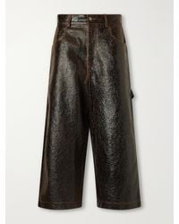 Sanderlak - Leather Wide-Leg Pants - Lyst