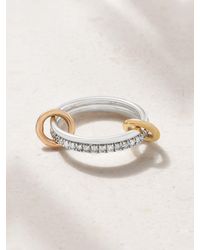 Spinelli Kilcollin - Marigold Set Aus Zwei Ringen Aus 18 Karat Gelb- Und Roségold Und Sterlingsilber Mit Diamanten - Lyst