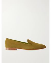 Manolo Blahnik - Pitaka Suede Loafers - Lyst