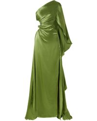 Cult Gaia - Cosette One-shoulder Cutout Silk-satin Gown - Lyst