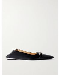 Gucci - Vittoria Collapsible-Heel Horsebit-Embellished Leather Ballet Flats - Lyst