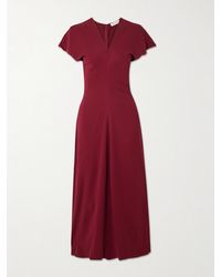 Anine Bing - Zadig Gathered Crepe Maxi Dress - Lyst