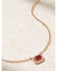 SHAY - 18-Karat Rose, Ruby And Diamond Necklace - Lyst