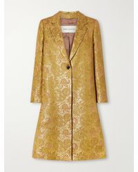 Dries Van Noten - Floral-Jacquard Coat - Lyst