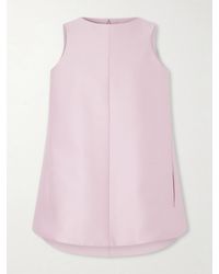 Balenciaga - Sack Wool And Silk-Blend Cady Mini Dress - Lyst