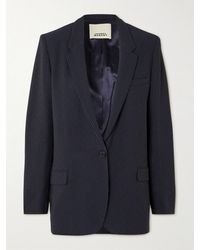 ジャケット Isabel Marant Embroidered Stretch Crepe Omelia Blazer ISABEL MARANT Nevim double-breasted crepe blazer | THE OUTNET