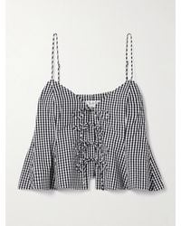 Sea - Neci Gingham Cotton-Poplin Camisole - Lyst