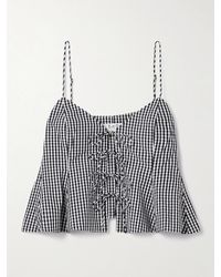 Sea - Neci Gingham Cotton-Poplin Camisole - Lyst