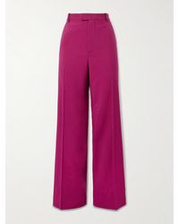 Bottega Veneta - Twill Wide-Leg Pants - Lyst
