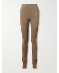 adidas By Stella McCartney - Leggings Aus Recyceltem Stretch-Material Und Rippstrick - Lyst