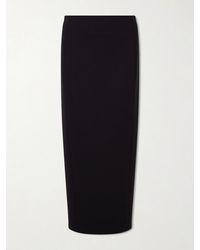 KHAITE - Lyle Crepe Midi Skirt - Lyst