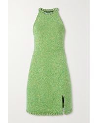 Bottega Veneta Minikleid Aus Einer Baumwollmischung - Grün