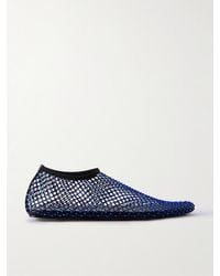 Christopher Esber - Minette Crystal-Embellished Mesh Ballet Flats - Lyst