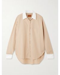 Jamie Haller - The Tipped Weekend Striped Supima Cotton-Poplin Shirt - Lyst