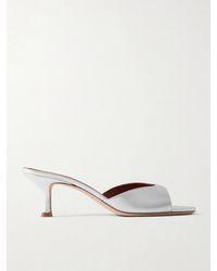 STAUD - Brigitte Metallic Leather Mules - Lyst
