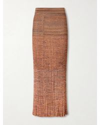 Zimmermann - Mouline Ribbed-Knit Midi Skirt - Lyst