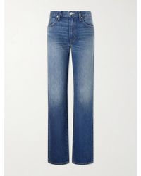 SLVRLAKE Denim - Kendra High-Rise Straight-Leg Jeans - Lyst