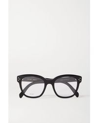 Celine - Oversized Square-Frame Acetate Optical Glasses - Lyst