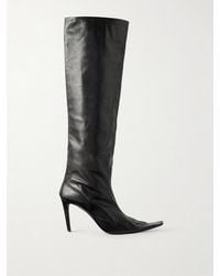 KHAITE - Marlene 85 Leather Knee Boots - Lyst