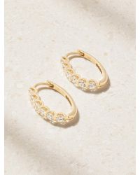 Ileana Makri - 14-Karat Diamond Hoop Earrings - Lyst