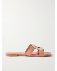 Roger Vivier - Benson Pantoletten Aus Leder Mit Verzierung - Lyst