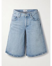Agolde - Baggy V-Waist Denim Shorts - Lyst