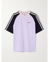 adidas Originals - Wales Bonner Cali Striped Cotton-Jersey T-Shirt - Lyst