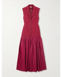 DIOTIMA - Convertible Wool-Twill And Silk-Faille Maxi Dress - Lyst