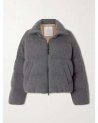 Brunello Cucinelli - Padded Ribbed-Cashmere Jacket - Lyst