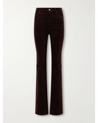 FRAME - The Corduroy Reboot Cotton-Blend High-Rise Wide-Leg Pants - Lyst