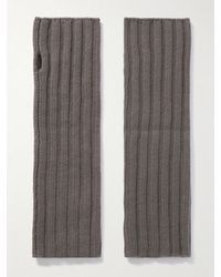 arch4 - Fingerlose Handschuhe Aus Geripptem Kaschmir - Lyst