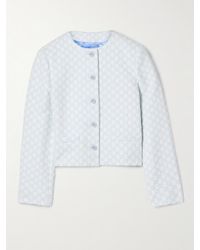 Gucci - Verkürzte Jacke Aus Bouclé-Tweed Aus Einer Baumwollmischung Mit Jacquard-Muster - Lyst