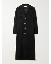 RIXO London - Astraea Mantel Aus Veloursleder - Lyst