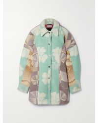 Rave Review - Net Sustain Oversized Patchwork Printed Felt Jacket - Lyst