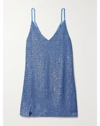 In the mood for love - New York Sequined Tulle Mini Dress - Lyst