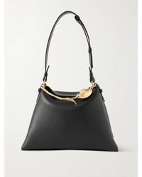 Erdem - Bloom Große Schultertasche Aus Strukturiertem Leder Mit Verzierung - Lyst