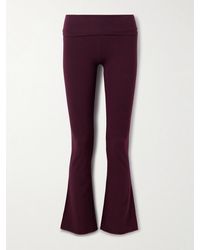 Skims - Stretch-Cotton Jersey Foldover Pants – Currant – Hose Aus Stretch-Jersey Aus Baumwolle Mit Überschlag - Lyst