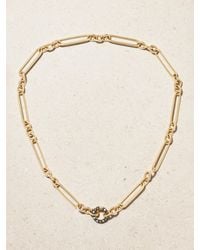 Lucy Delius - Trombone Rhodium-Plated 14-Karat Recycled Diamond Necklace - Lyst