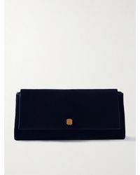 KHAITE - Audrey Clutch Aus Veloursleder - Lyst