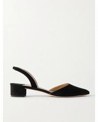 Manolo Blahnik - Escarpins À Bride Arrière En Daim Aspro 30 - Lyst