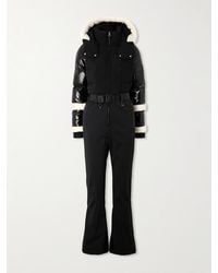 Rudsak - Carmen Belted Fleece-Trimmed Quilted Shell Hooded Down Ski Suit - Lyst