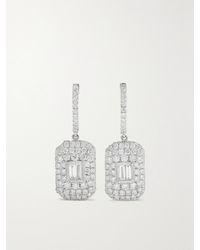 SHAY - Ohrringe Aus 18 Karat Weißgold Mit Diamanten - Lyst