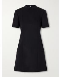 Gucci - Paneled Wool-Blend Twill Mini Dress - Lyst
