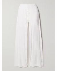 Leset - Pantalon En Coton À Mailles Pointelle Boxer - Lyst