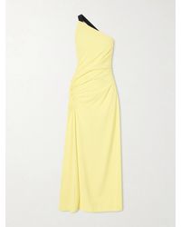 Proenza Schouler - Sirena One-Shoulder Gathered Crepe Maxi Dress - Lyst