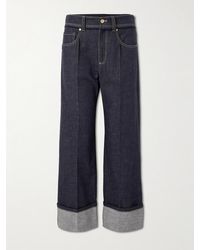 Brunello Cucinelli - Hoch Sitzende Jeans Mit Weitem Bein - Lyst