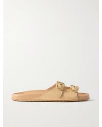 Chloé - Pantoletten Aus Leder Mit Schnallen - Lyst