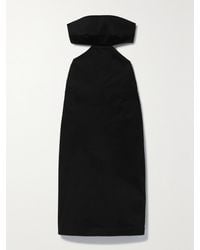 Bondi Born - Monte Carlo Trägerloses Midikleid Aus Cady Aus Einer Baumwollmischung Mit Cut-Out - Lyst